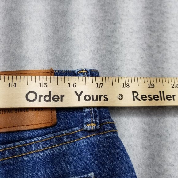 Vans Womens‎ Jeans 34x32 Blue Denim Straight Stretchy Mid Rise - Picture 14 of 15